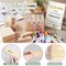 80 Pcs Wedding Guest Book Alternative Wooden Block Guest Book for Wedding Sign in Bridal Shower Decoration Wooden Block Bridal Shower Game for Sign in, Reception(Greenery)